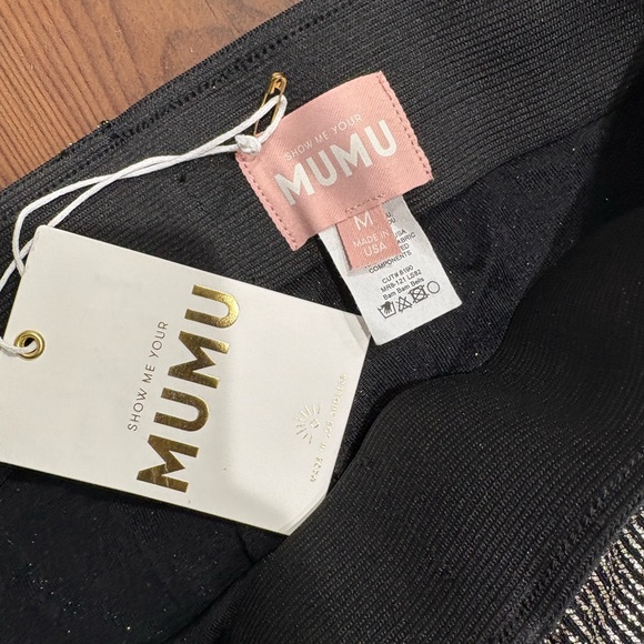 Show Me Your MuMu Bam Bane Bell Pant in Disco Glitz Shimmering Flare Pants NWT - Picture 4 of 6